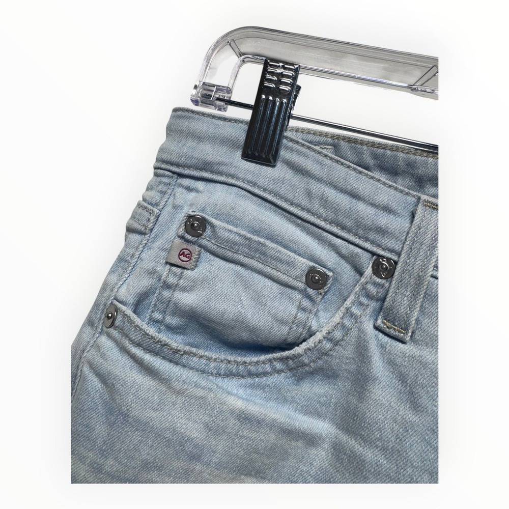 AG Adriano Goldschmied Prima Crop Jeans 29R Light Wash Skinny Raw Hem South Gate - Picture 2 of 7